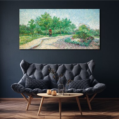 Foto auf leinwand Sommerspaziergang im Garten
