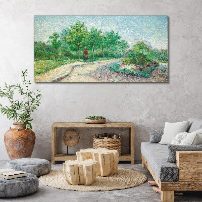 Foto auf leinwand Sommerspaziergang im Garten