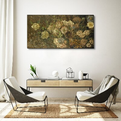 Foto auf leinwand Abstrakte Monet-Blumen