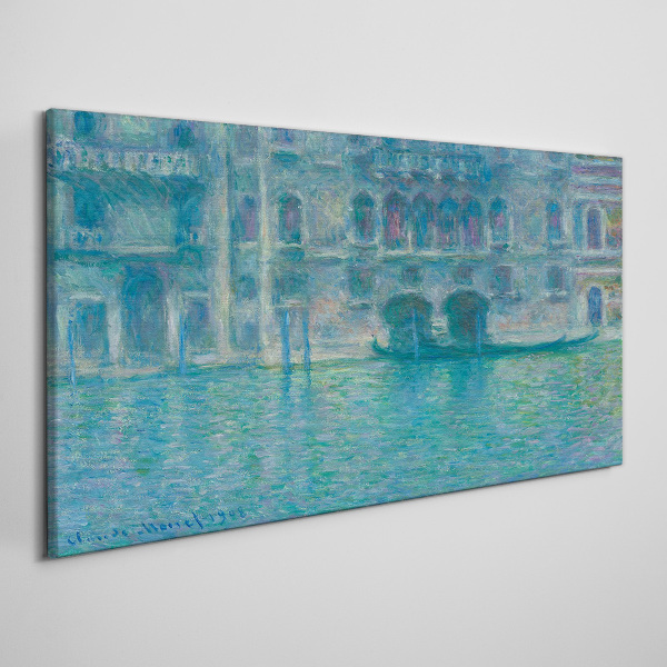 Leinwandbild Die Lagune von Venedig in Blautönen