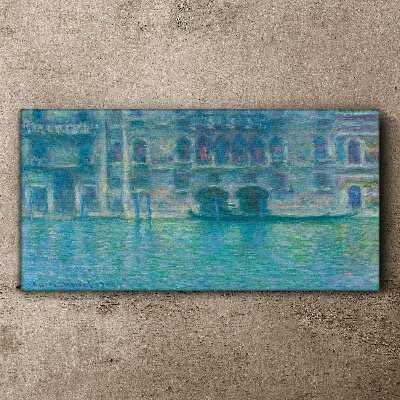Leinwandbild Die Lagune von Venedig in Blautönen