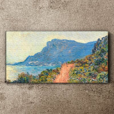 Foto auf leinwand Corniche von Monaco Monet