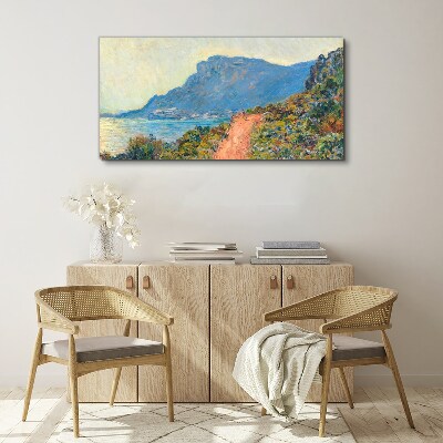 Foto auf leinwand Corniche von Monaco Monet