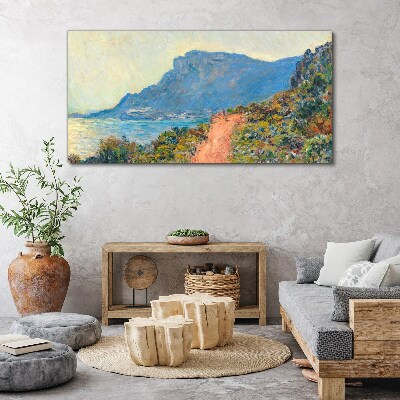 Foto auf leinwand Corniche von Monaco Monet