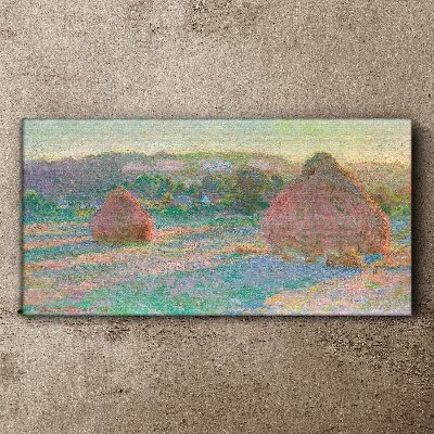 Wandbild Monets Heuhaufen