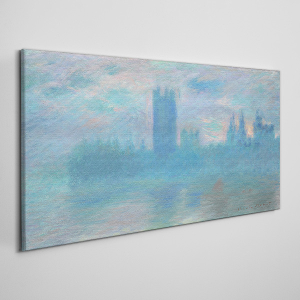 Foto auf leinwand Nebliges London am Morgen