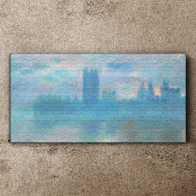 Foto auf leinwand Nebliges London am Morgen