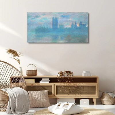 Foto auf leinwand Nebliges London am Morgen
