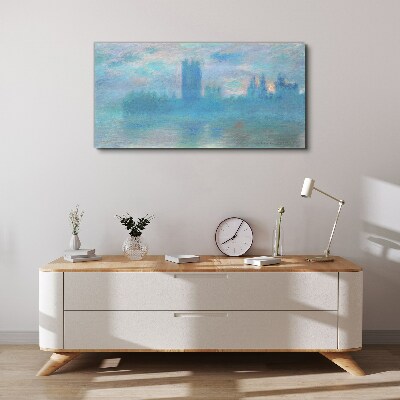 Foto auf leinwand Nebliges London am Morgen