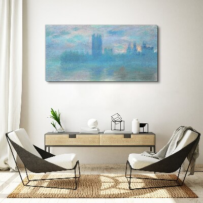 Foto auf leinwand Nebliges London am Morgen