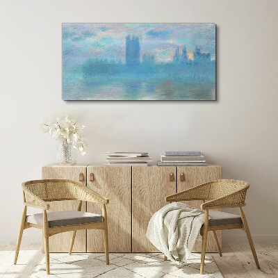 Foto auf leinwand Nebliges London am Morgen