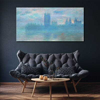 Foto auf leinwand Nebliges London am Morgen