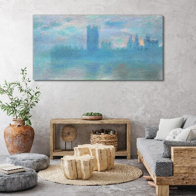 Foto auf leinwand Nebliges London am Morgen