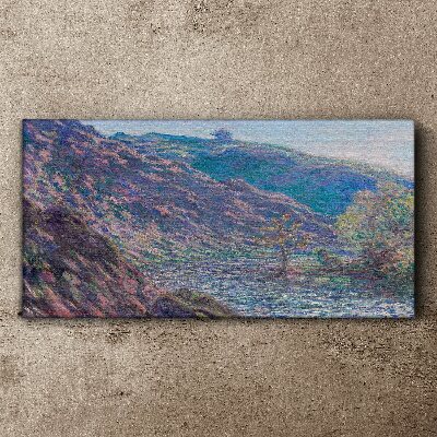 Bild auf leinwand Alter Baum am Confluence Monet