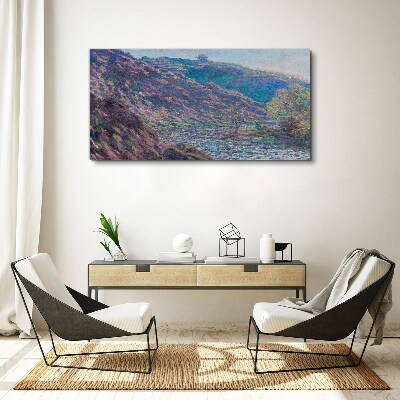 Bild auf leinwand Lila Hügel im Morgengrauen