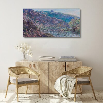Bild auf leinwand Lila Hügel im Morgengrauen