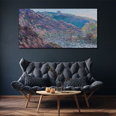 Bild auf leinwand Lila Hügel im Morgengrauen