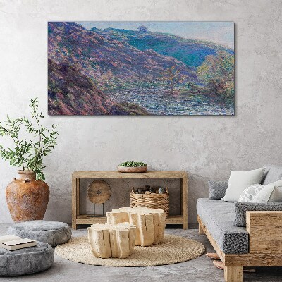 Bild auf leinwand Lila Hügel im Morgengrauen