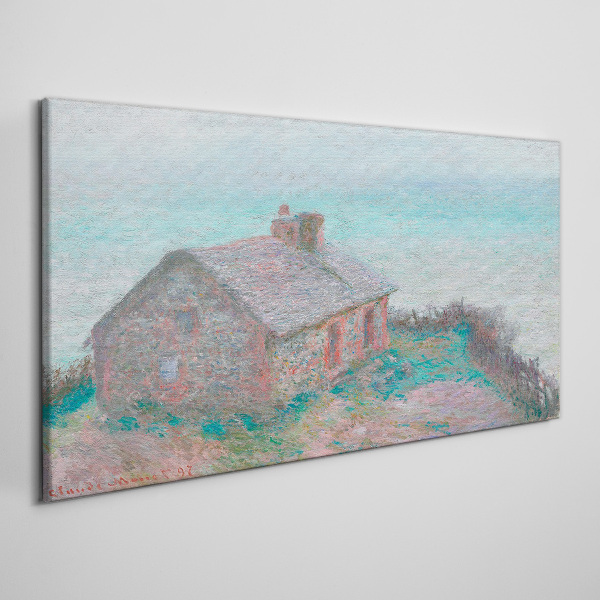 Foto auf leinwand Haus am Meer