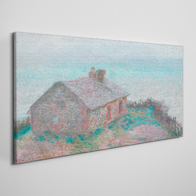 Foto auf leinwand Haus am Meer