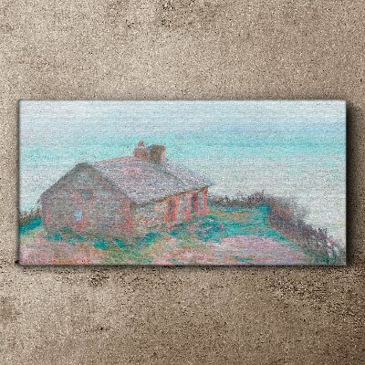 Foto auf leinwand Haus am Meer