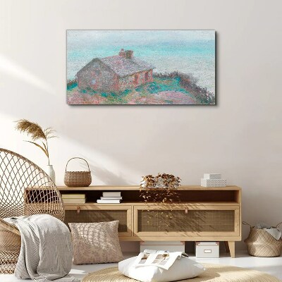 Foto auf leinwand Haus am Meer