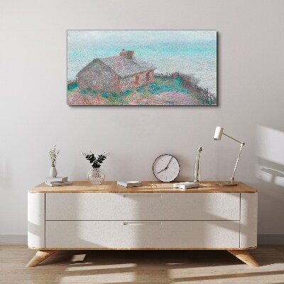 Foto auf leinwand Haus am Meer