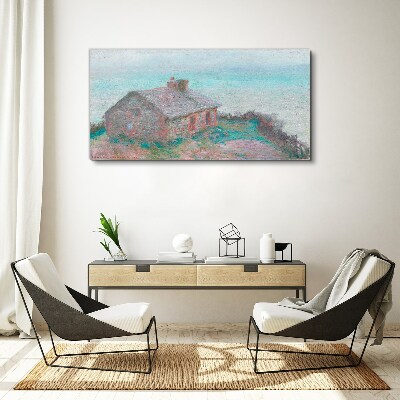 Foto auf leinwand Haus am Meer