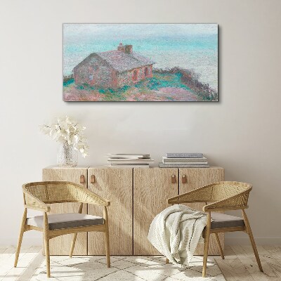 Foto auf leinwand Haus am Meer