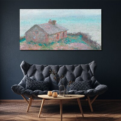 Foto auf leinwand Haus am Meer