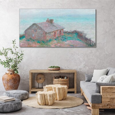 Foto auf leinwand Haus am Meer