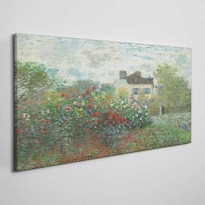 Foto leinwand Monet Naturgarten