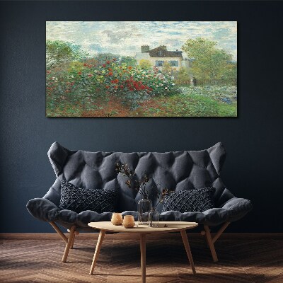 Foto leinwand Monet Naturgarten