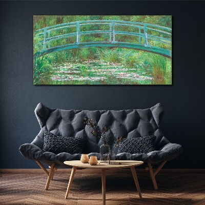 Bild auf leinwand Monet-Naturbrücke