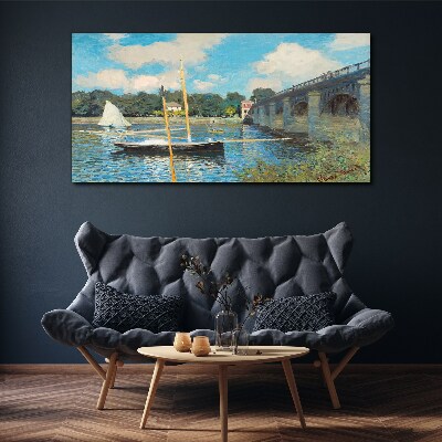 Wandbild Ein ruhiger Hafen an einem sonnigen Tag