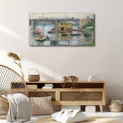 Wandbild Brücke über Argenteuil Monet