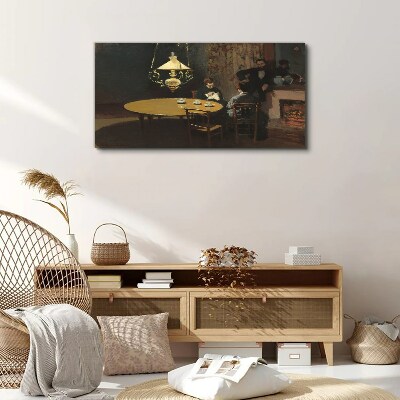 Foto auf leinwand Abend am Tisch