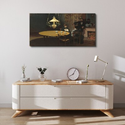 Foto auf leinwand Abend am Tisch