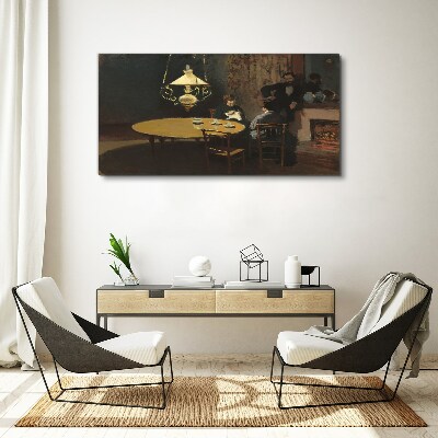 Foto auf leinwand Abend am Tisch