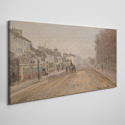 Bild auf leinwand Boulevard in Argenteuil Monet