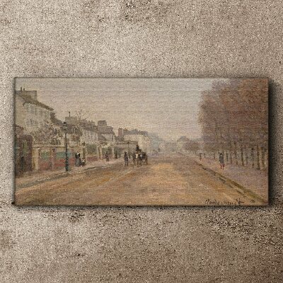 Bild auf leinwand Boulevard in Argenteuil Monet