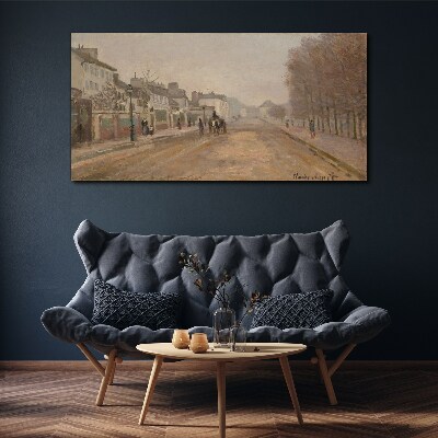 Bild auf leinwand Boulevard in Argenteuil Monet