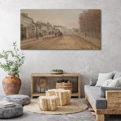 Bild auf leinwand Eine Straße in Paris