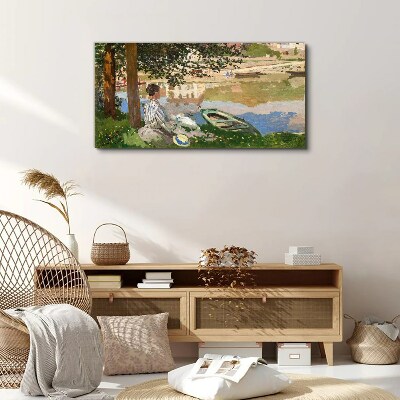 Foto auf leinwand Ein ruhiges Flussufer