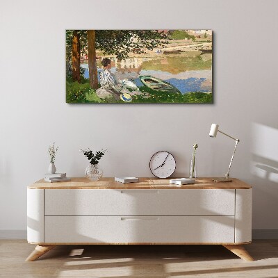 Foto auf leinwand Ein ruhiges Flussufer