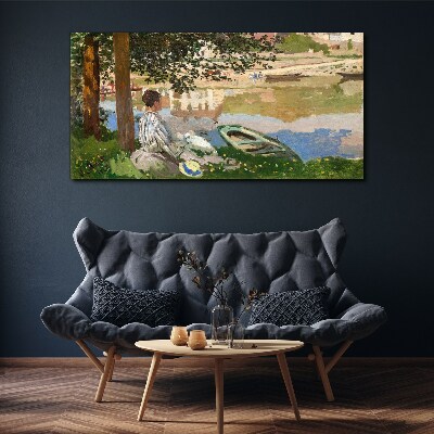 Foto auf leinwand Ein ruhiges Flussufer