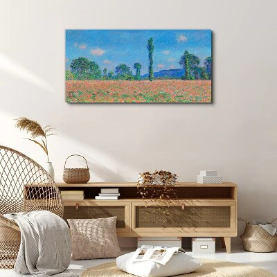 Foto auf leinwand Wiesenlandschaft Monet