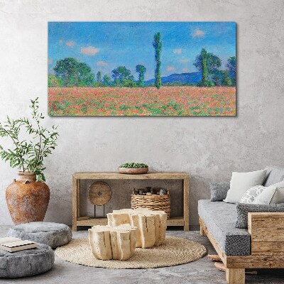 Foto auf leinwand Wiesenlandschaft Monet