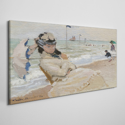 Foto auf leinwand Camille Strand Trouville Monet