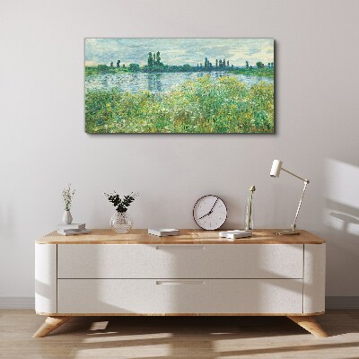 Foto auf leinwand Die Seine von Vétheuil Monet